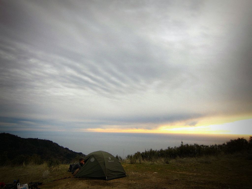 Coast Ridge Rd. Campsite, 2/2/12