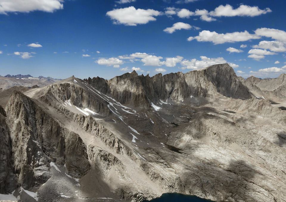 Whitney Crest from Mt. Irvine, 7/5/14