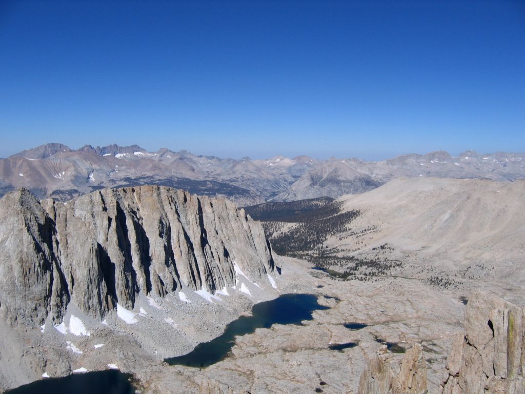 Looking West from the Mt. Whitney Trail, 8/31/05
