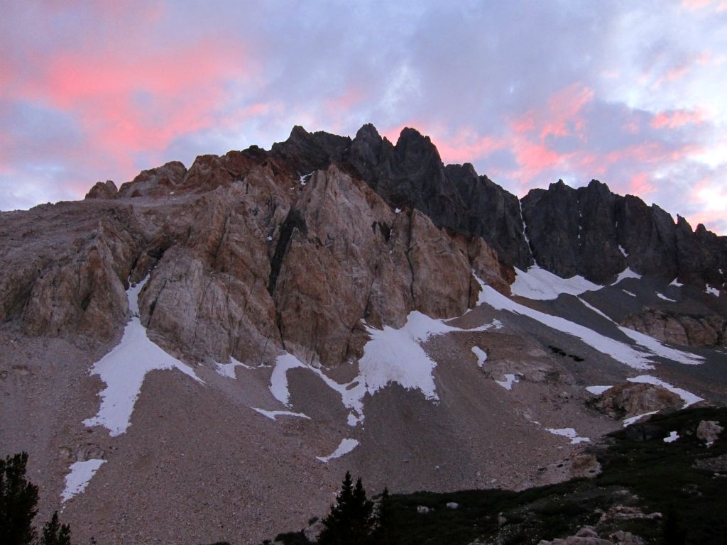 Split Mountain Sunset from Red Lake, 7/10/10